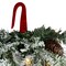 Haute Decor Snowfall Creek Holiday Chair Swag with Real Pinecones - PRELIT Battery Operated Timed LED Lights - 20 inches
